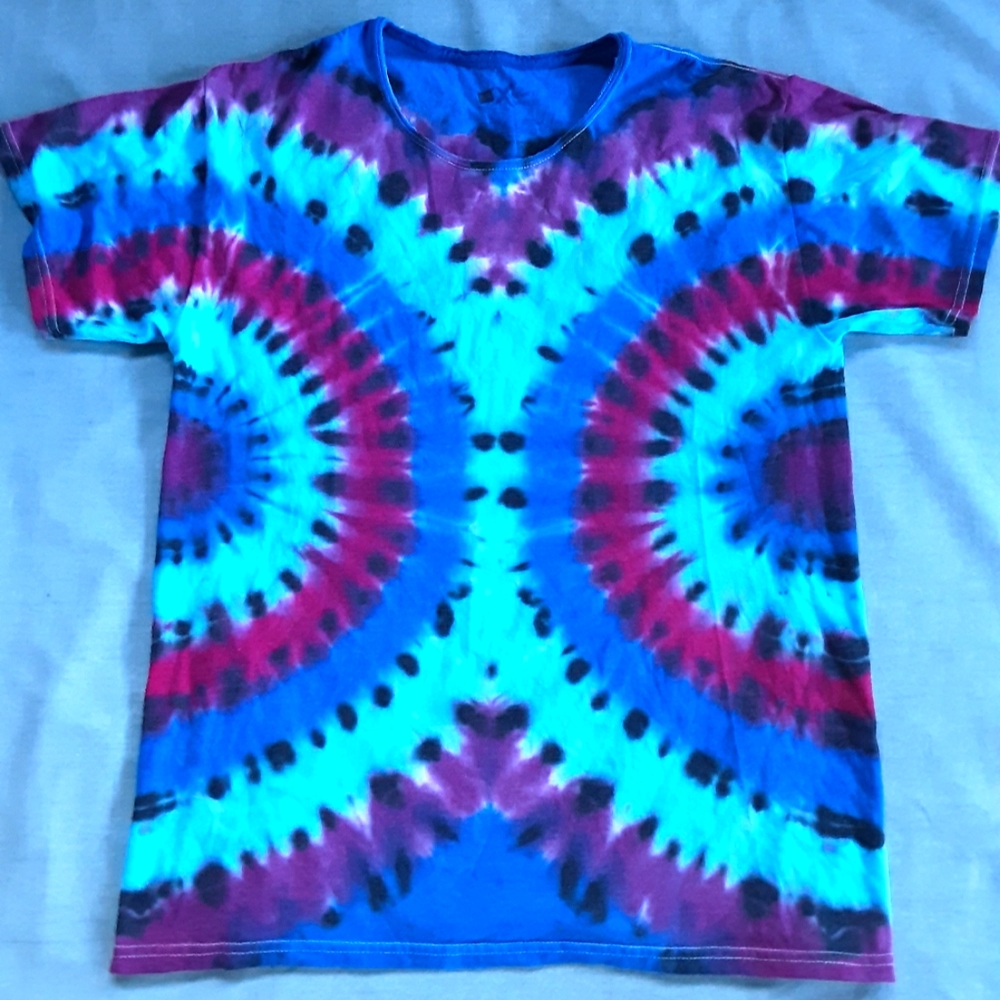 Tie dye t-shirt women's custom-made one of a kind size small